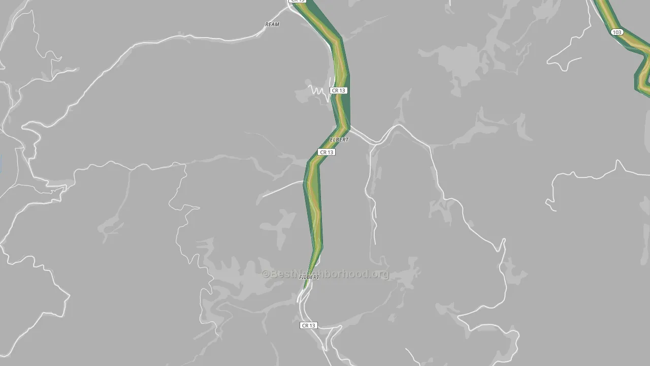 24830, WV Map of Noise Levels in 24830
