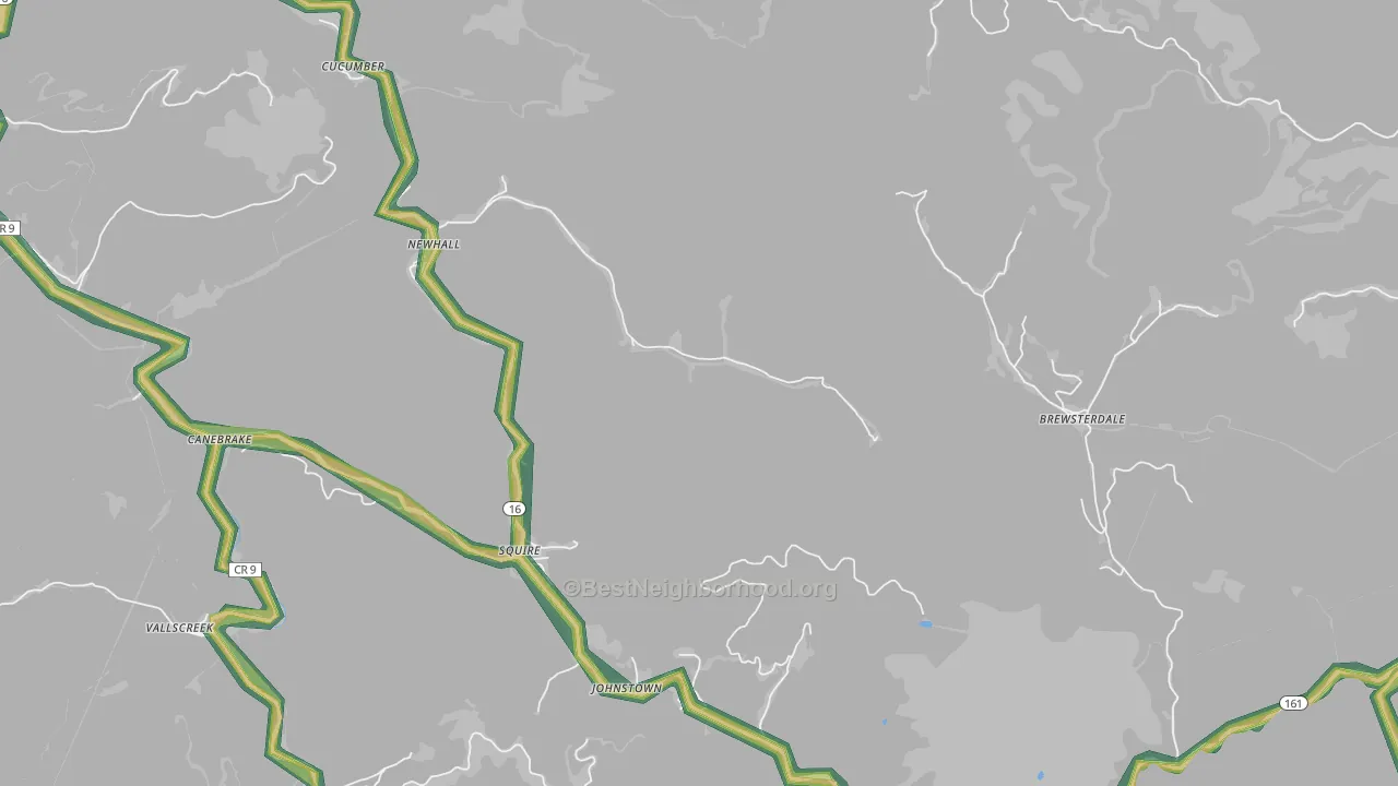 24866, WV Map of Noise Levels in 24866