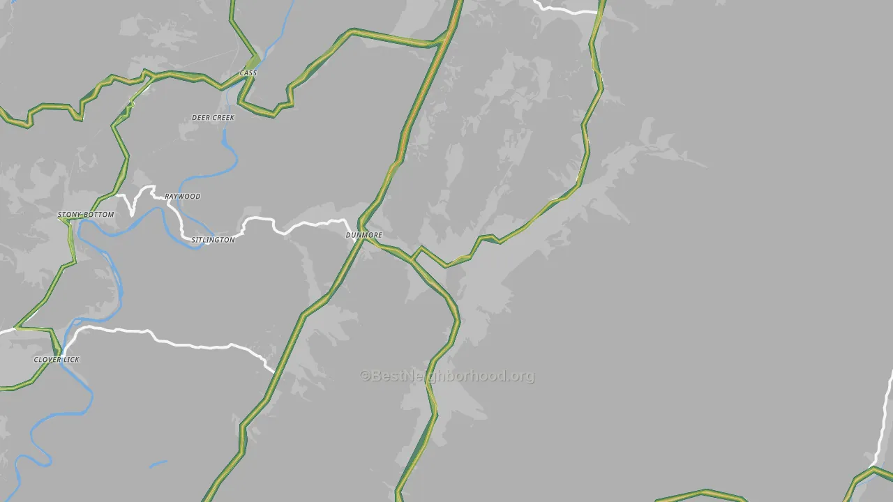 24934, WV Map of Noise Levels in 24934