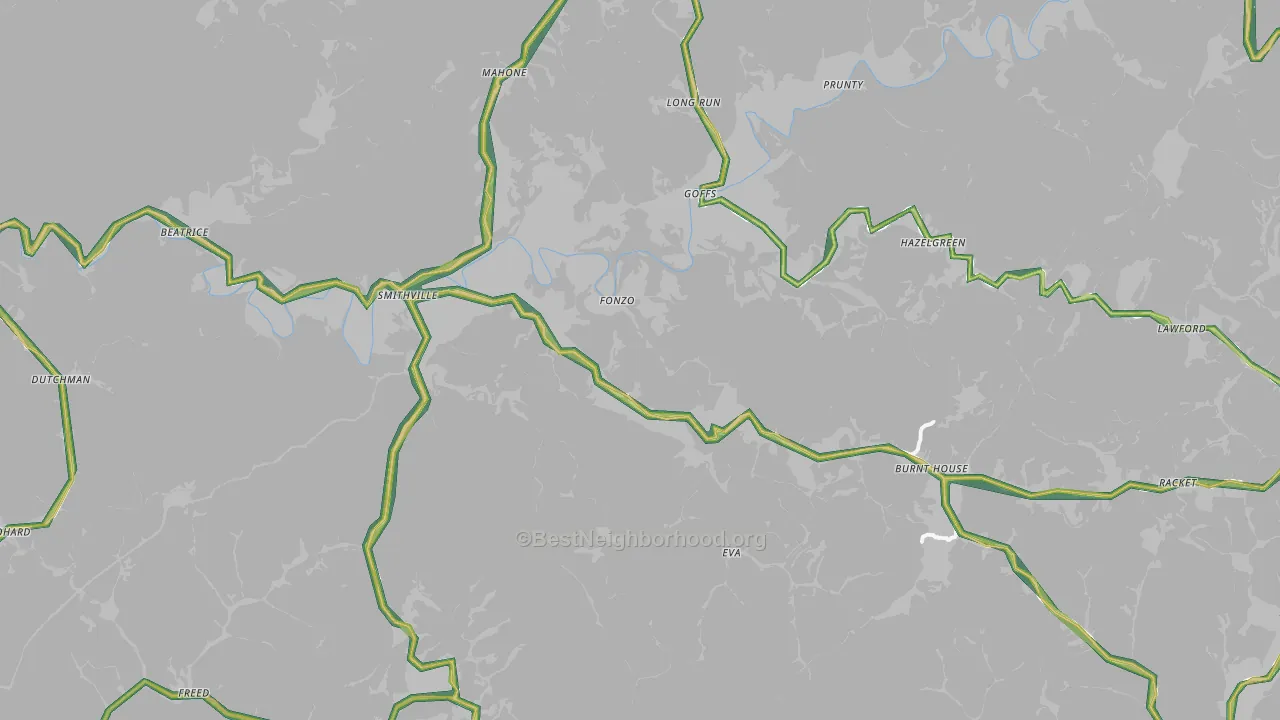 26178, WV Map of Noise Levels in 26178