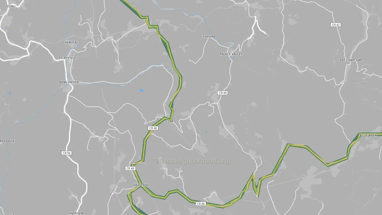26224, WV Map of Noise Levels in 26224