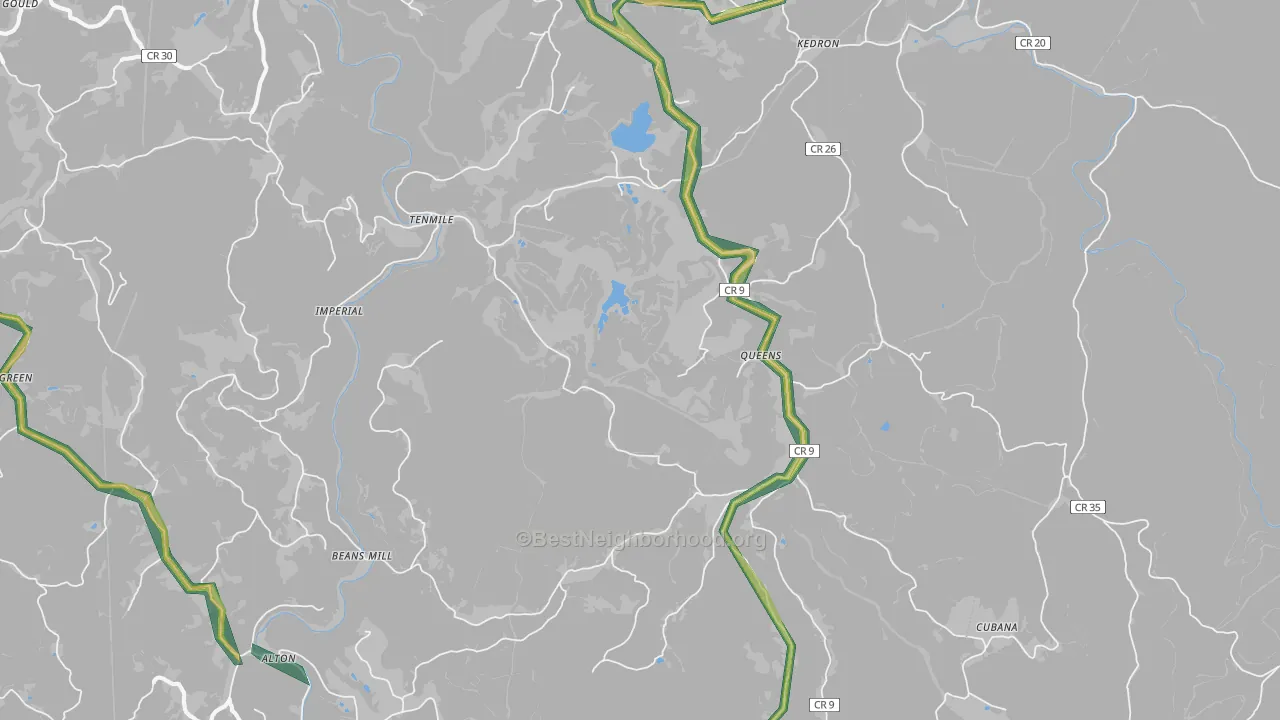 26237, WV Map of Noise Levels in 26237