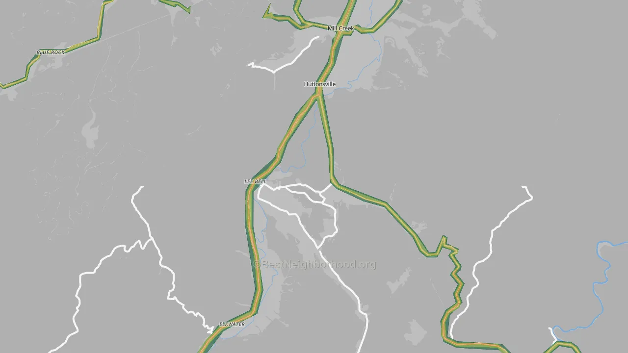 26273, WV Map of Noise Levels in 26273