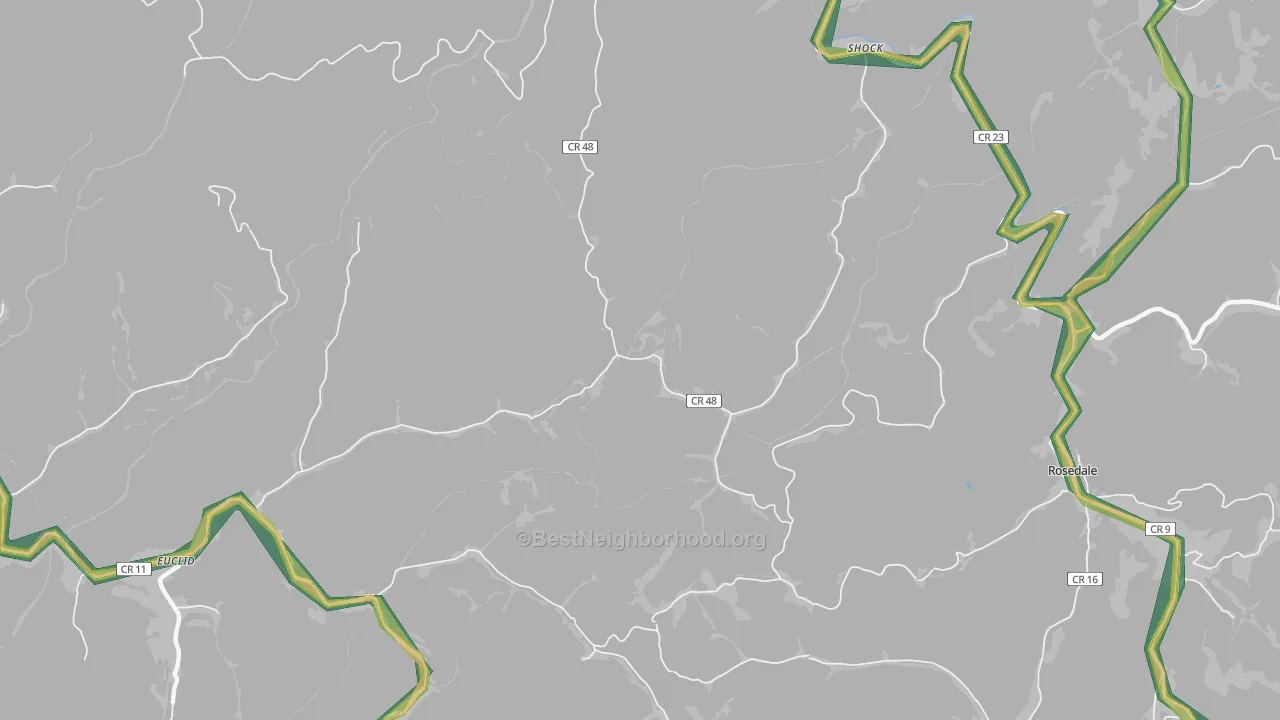 26638, WV Map of Noise Levels in 26638