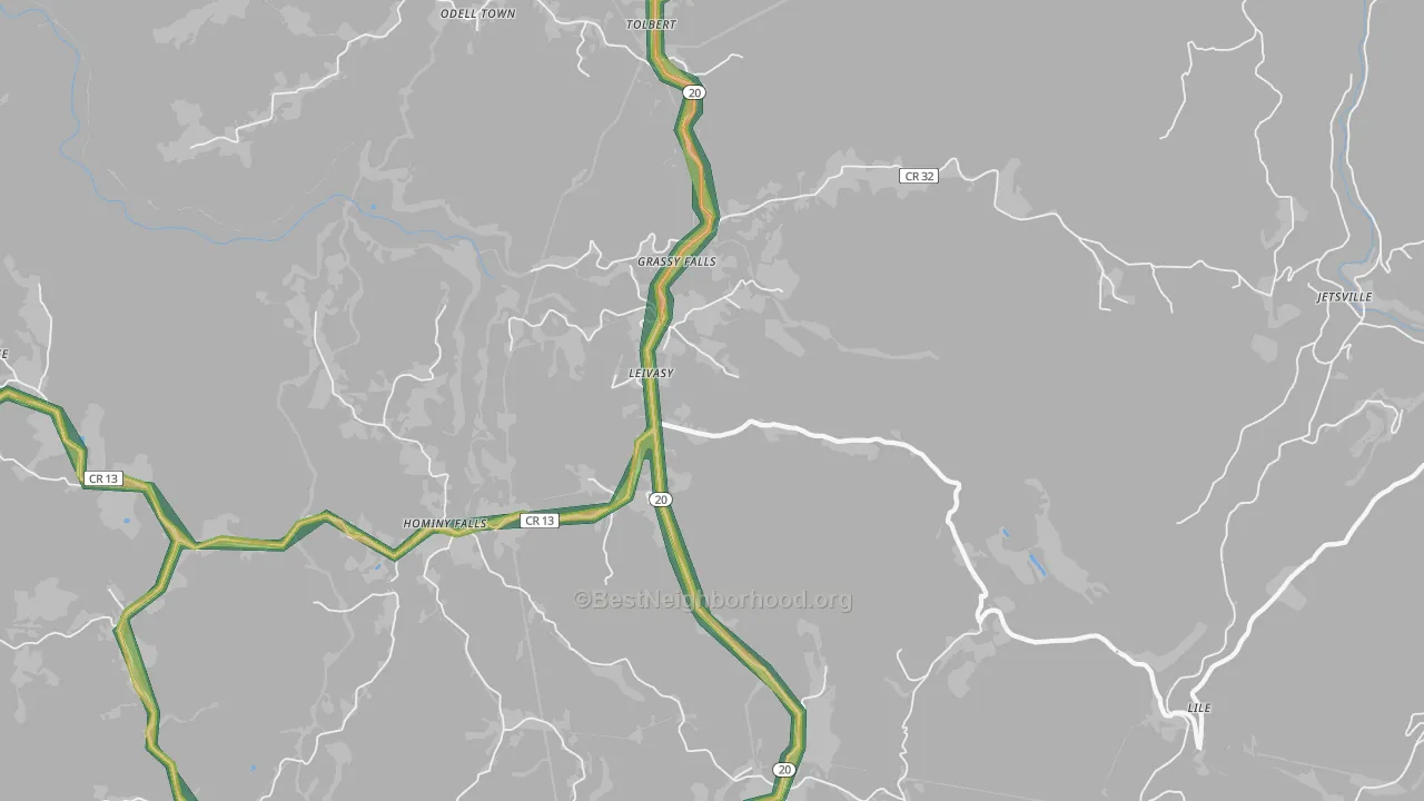 26676, WV Map of Noise Levels in 26676