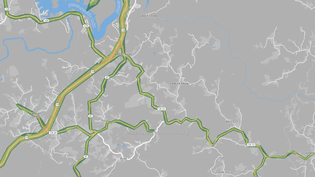 26679, WV Map of Noise Levels in 26679