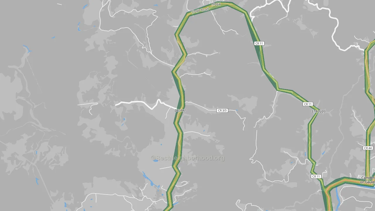 26691, WV Map of Noise Levels in 26691