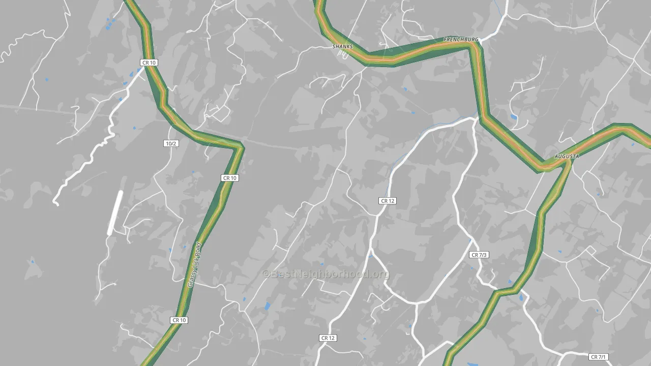 26761, WV Map of Noise Levels in 26761