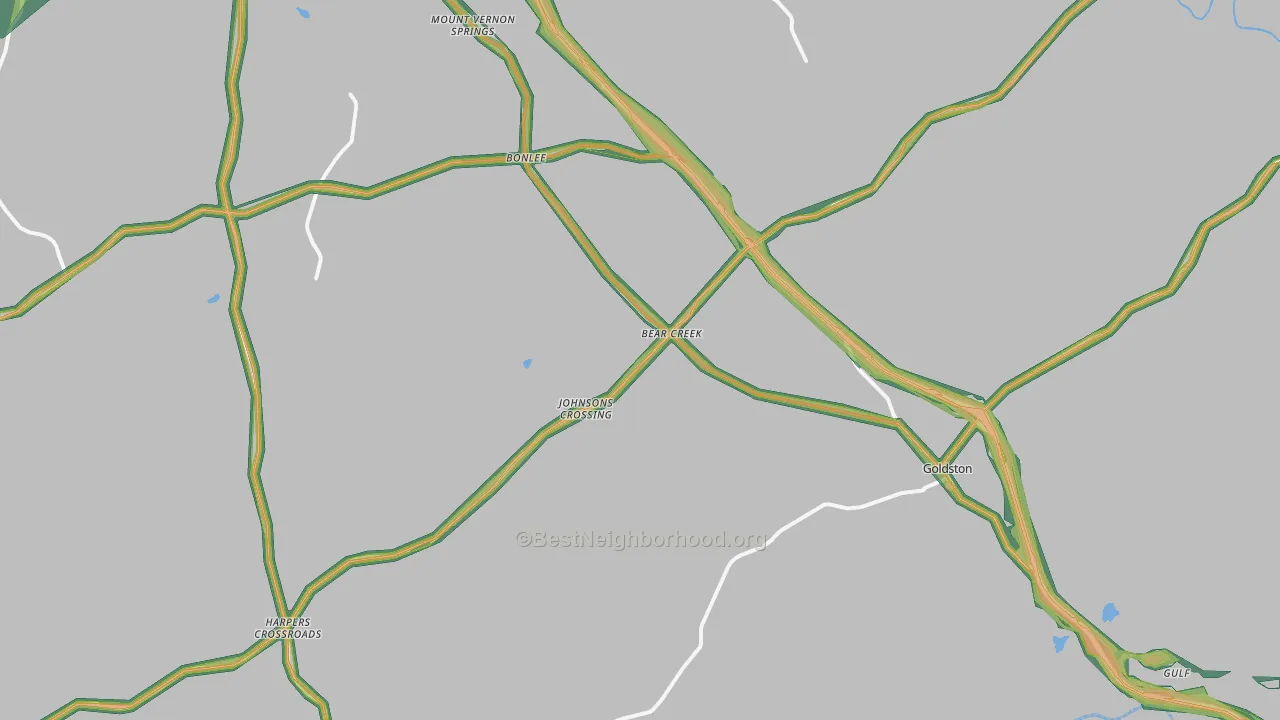 27207, NC Map of Noise Levels in 27207