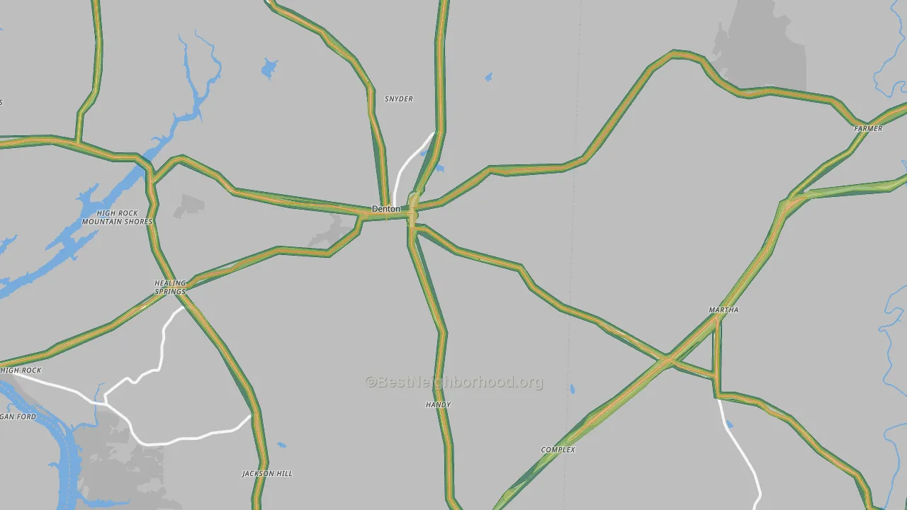 27239, NC Map of Noise Levels in 27239