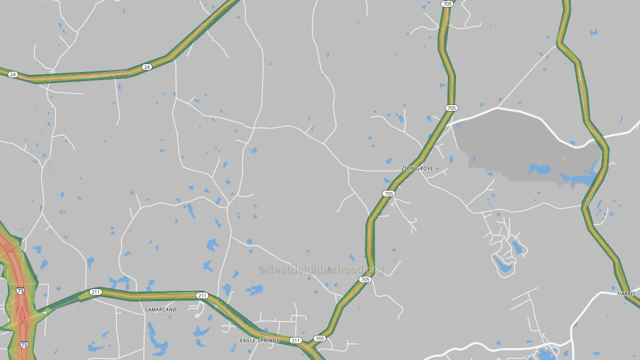 27242, NC Map of Noise Levels in 27242
