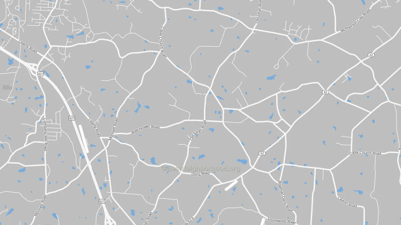 27283, NC Map of Noise Levels in 27283
