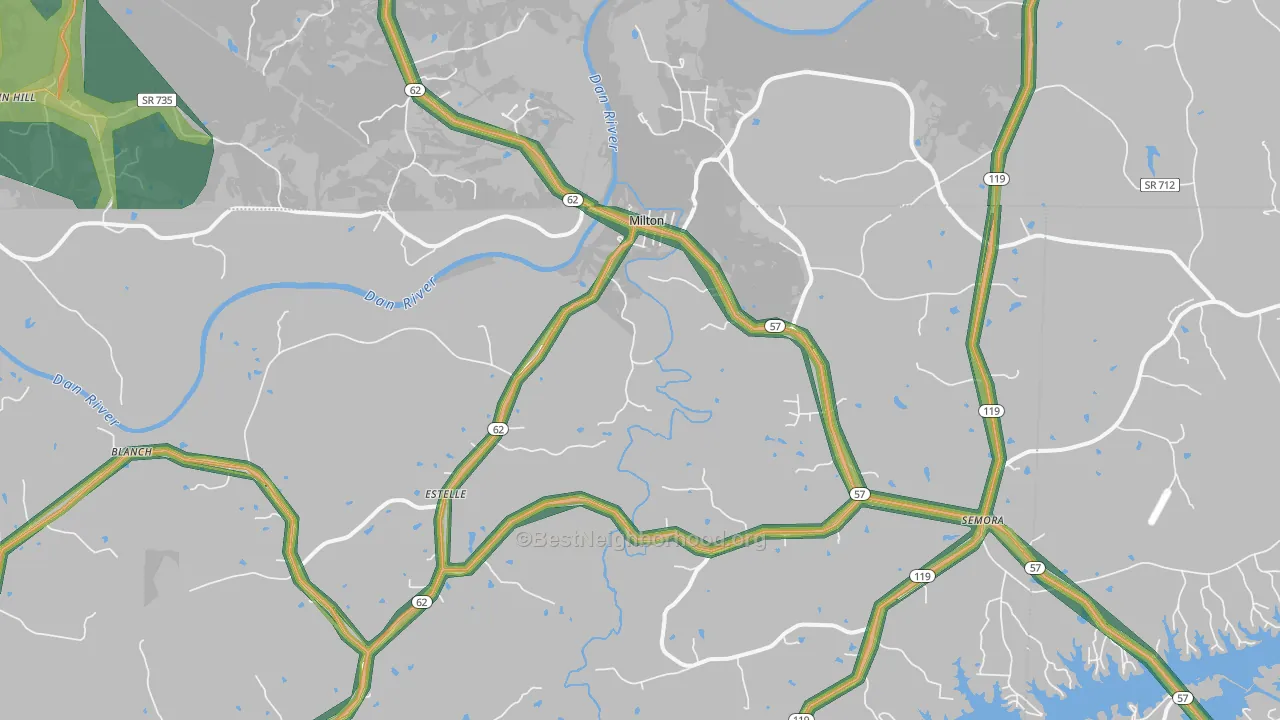 27305, NC Map of Noise Levels in 27305