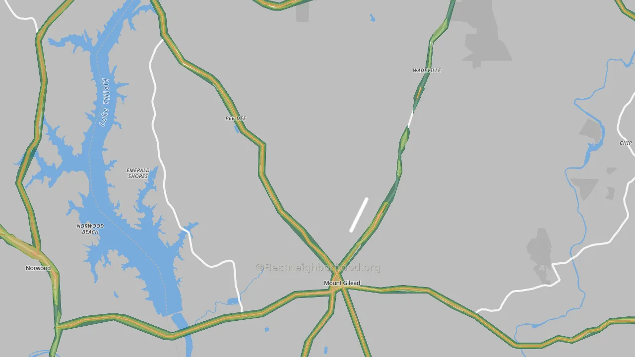 27306, NC Map of Noise Levels in 27306