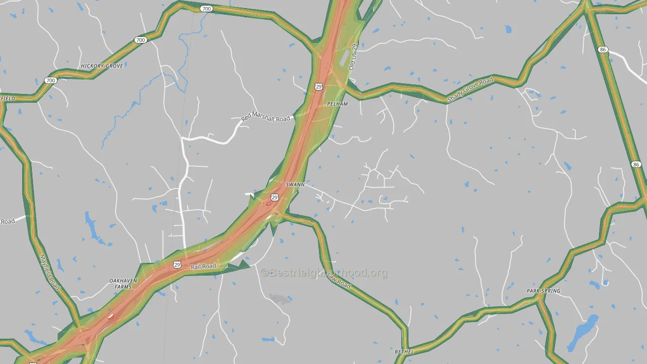 27311, NC Map of Noise Levels in 27311