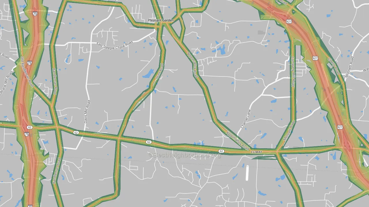 27313, NC Map of Noise Levels in 27313