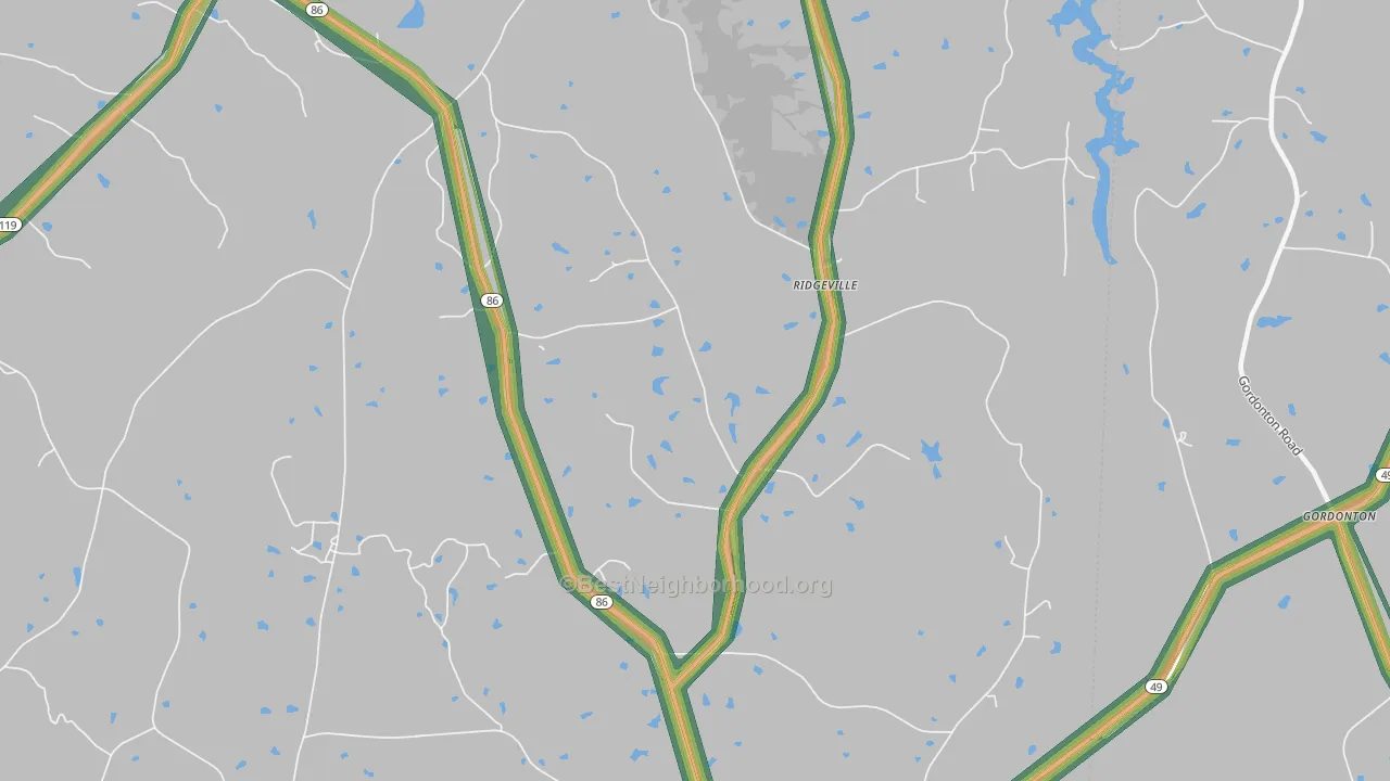 27314, NC Map of Noise Levels in 27314