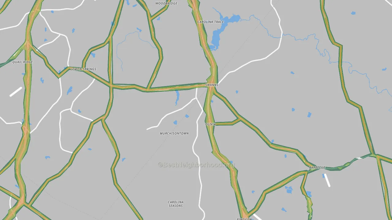 27332, NC Map of Noise Levels in 27332