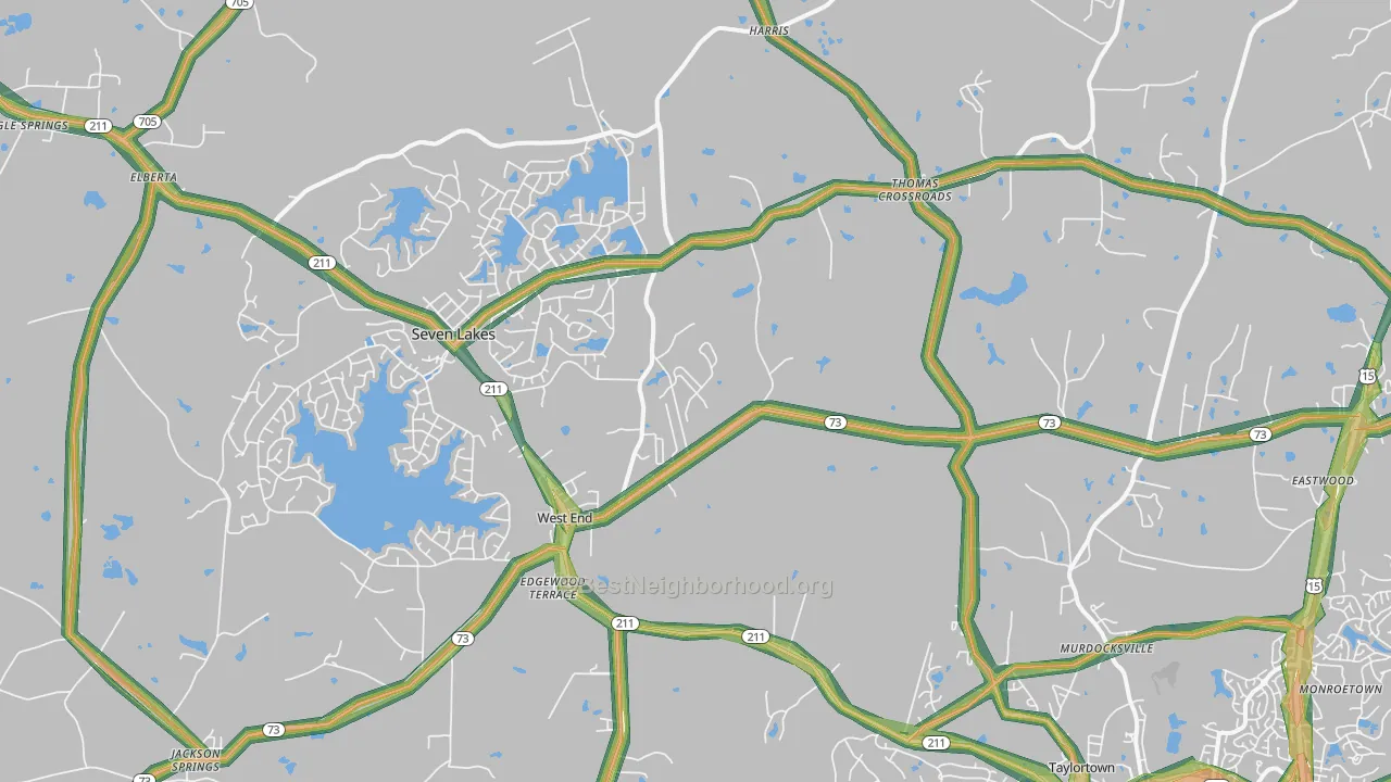 27376, NC Map of Noise Levels in 27376