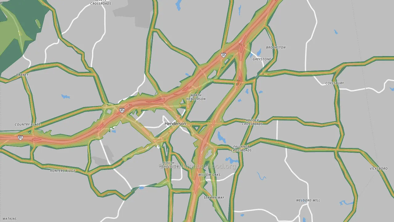 27537, NC Map of Noise Levels in 27537