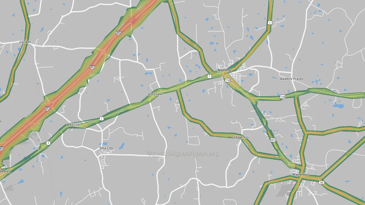 27563, NC Map of Noise Levels in 27563