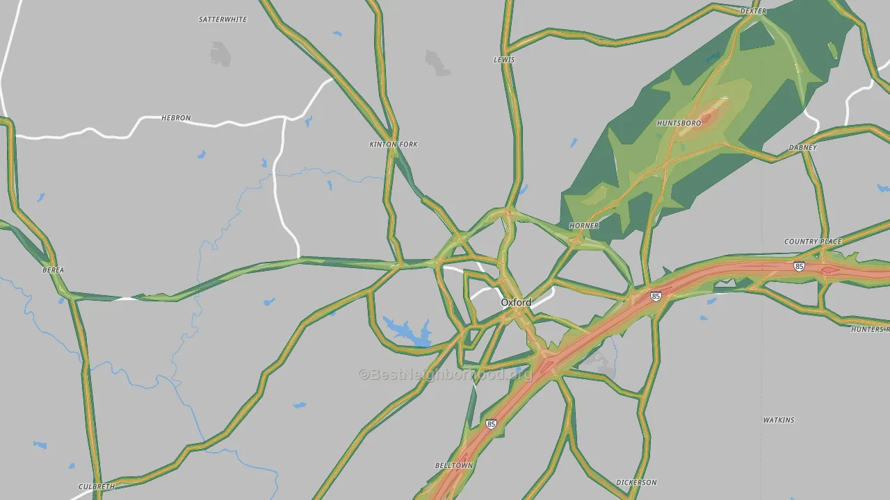 27565, NC Map of Noise Levels in 27565