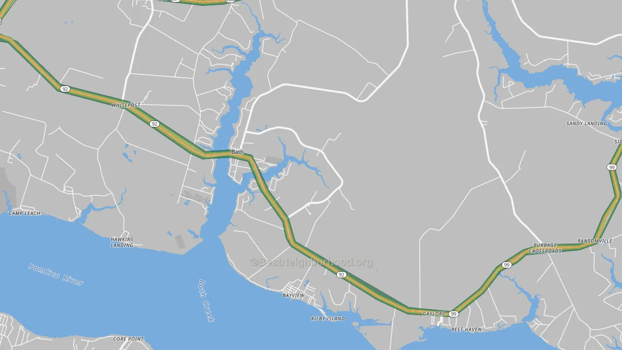 27808, NC Map of Noise Levels in 27808