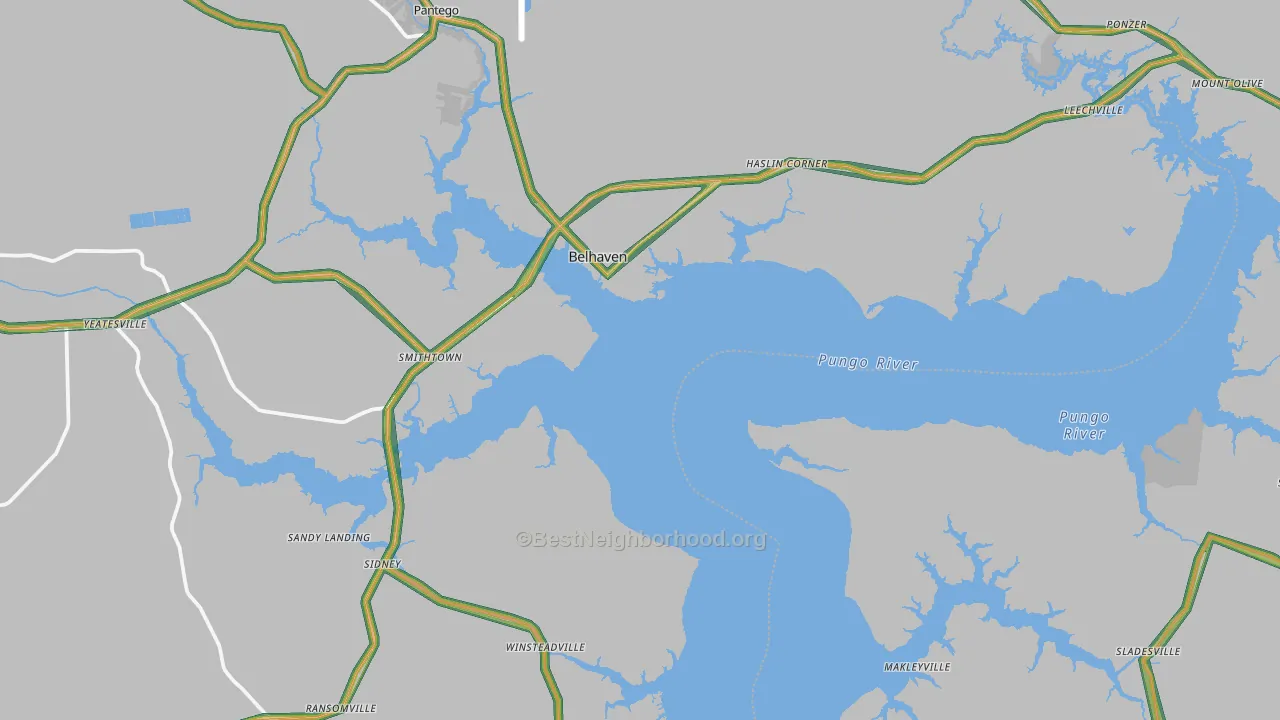 27810, NC Map of Noise Levels in 27810