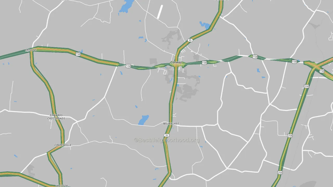 27820, NC Map of Noise Levels in 27820