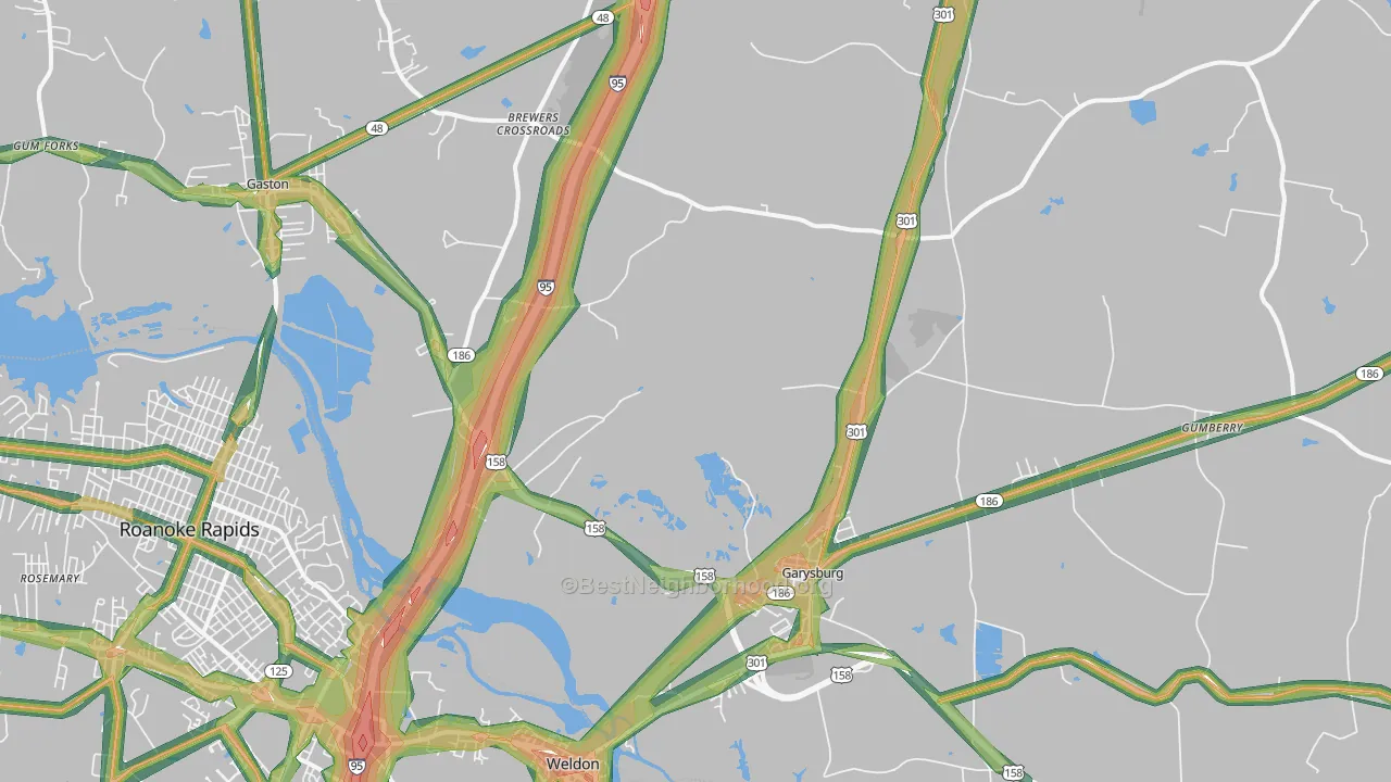 27831, NC Map of Noise Levels in 27831