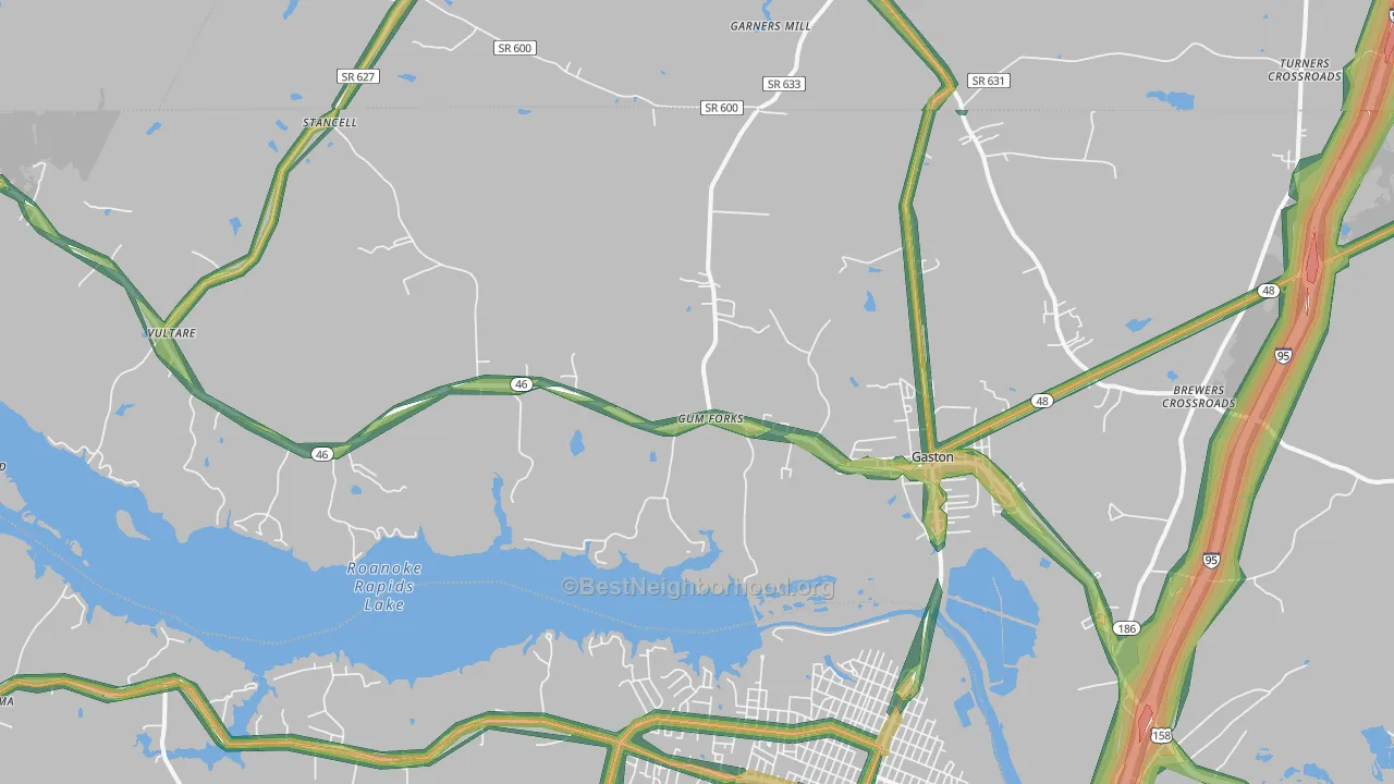 27832, NC Map of Noise Levels in 27832