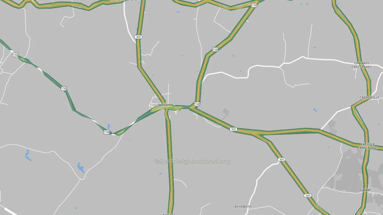 27845, NC Map of Noise Levels in 27845