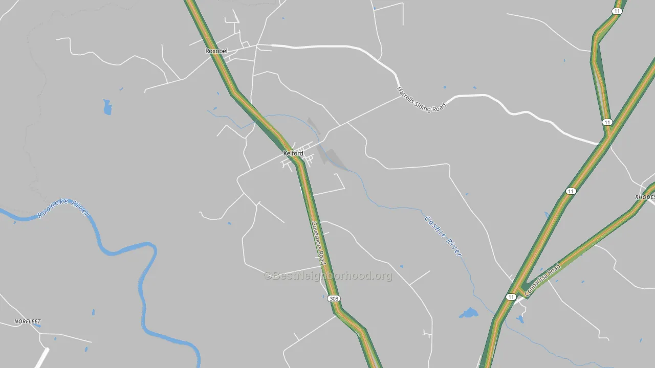27847, NC Map of Noise Levels in 27847