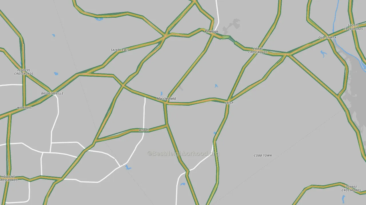 27852, NC Map of Noise Levels in 27852