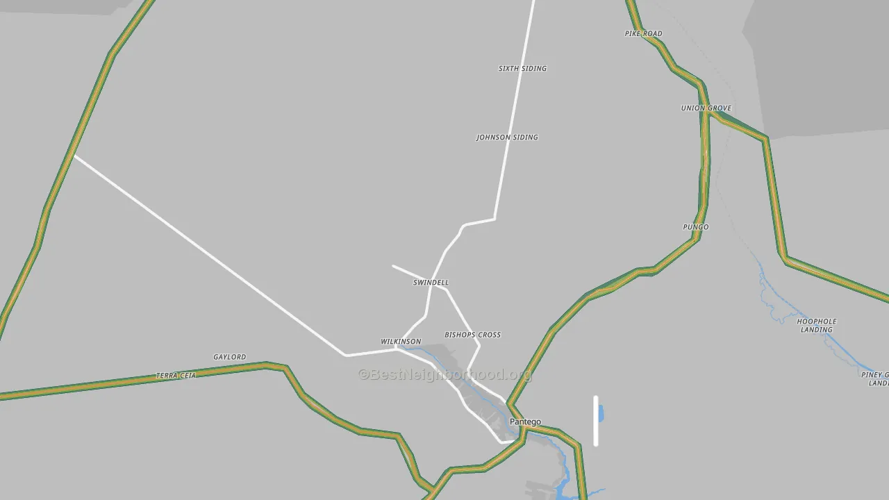 27860, NC Map of Noise Levels in 27860