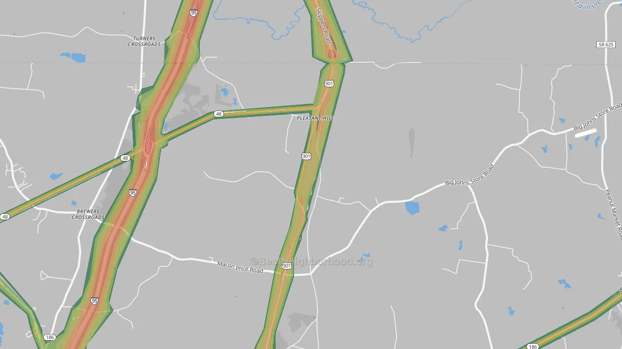 27866, NC Map of Noise Levels in 27866