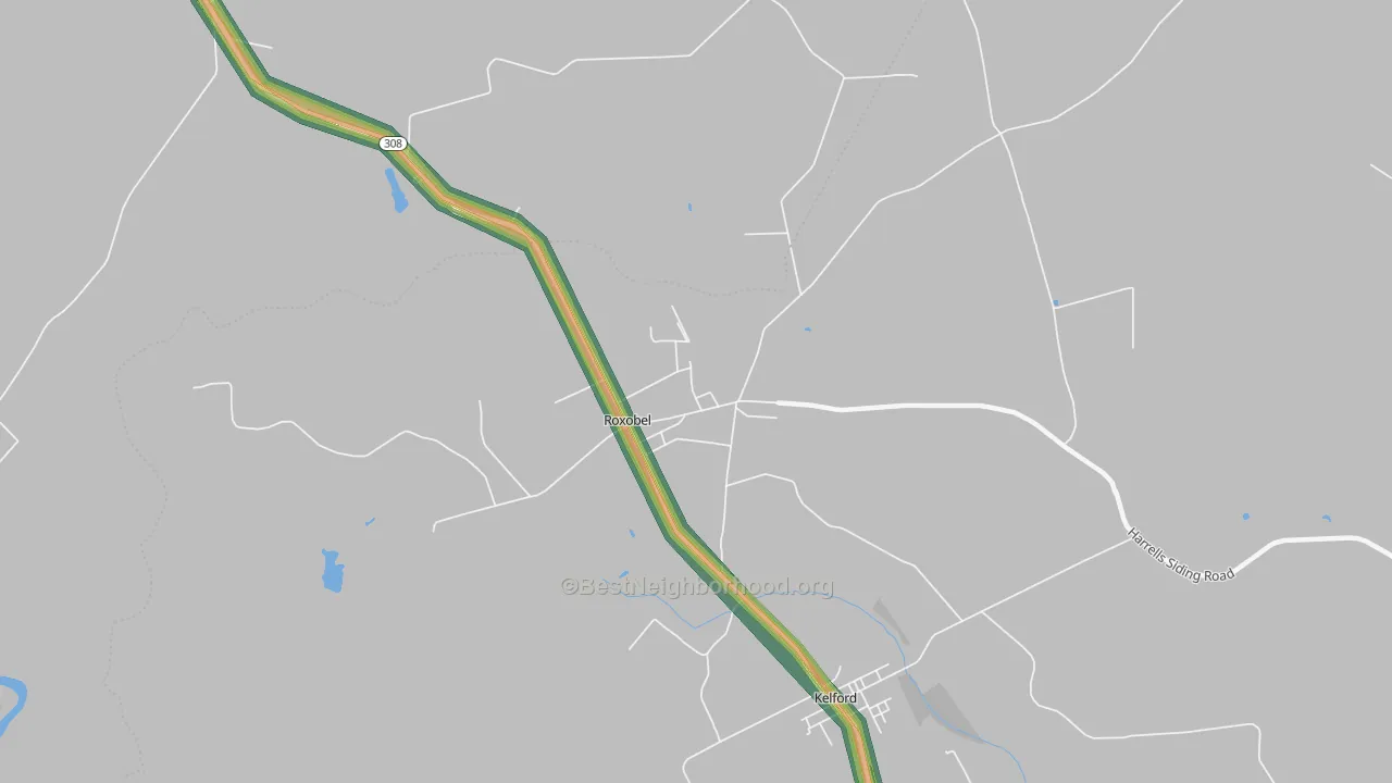 27872, NC Map of Noise Levels in 27872