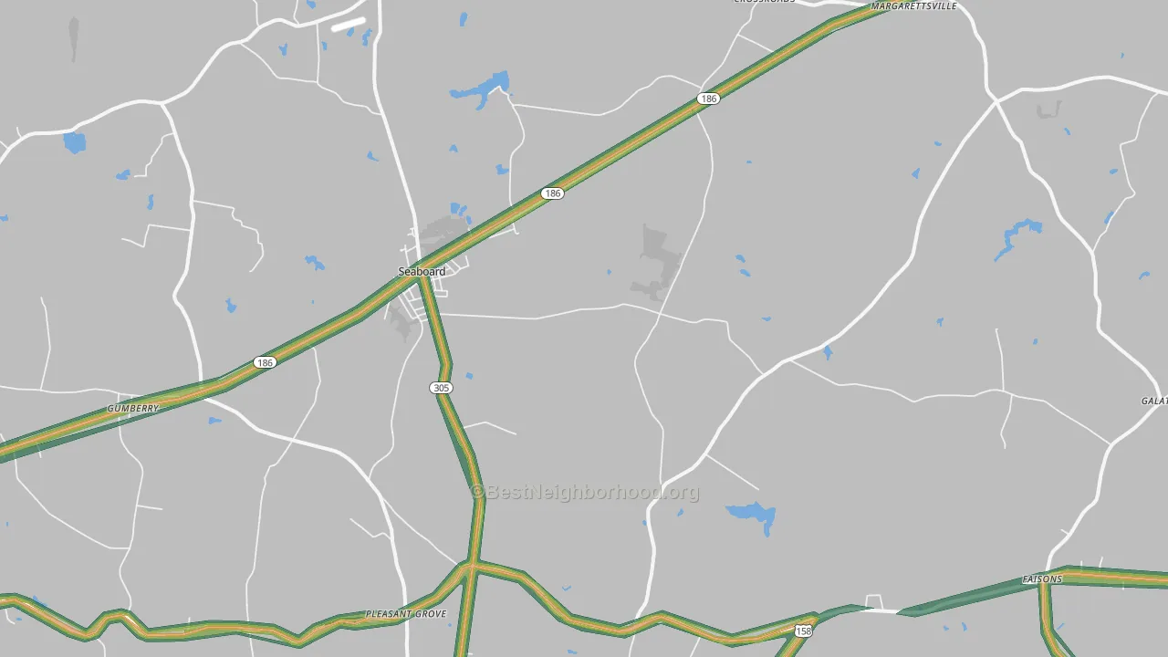27876, NC Map of Noise Levels in 27876