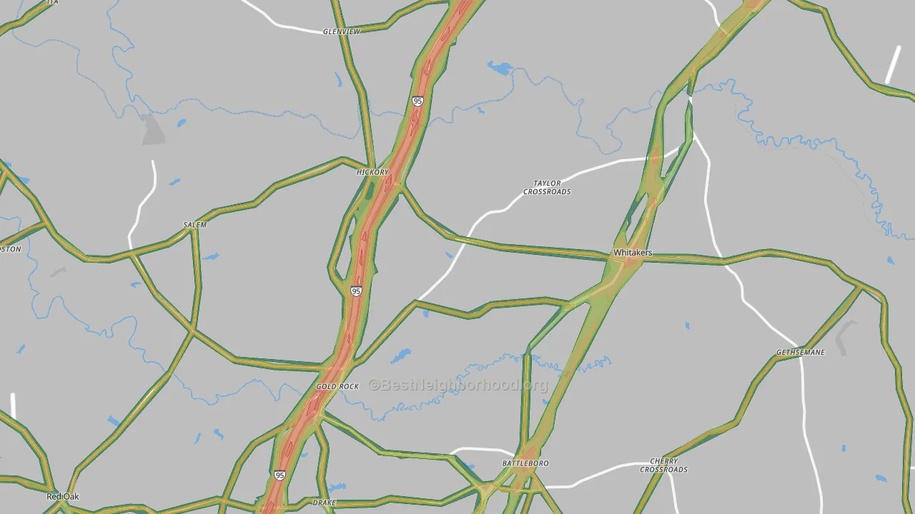 27891, NC Map of Noise Levels in 27891