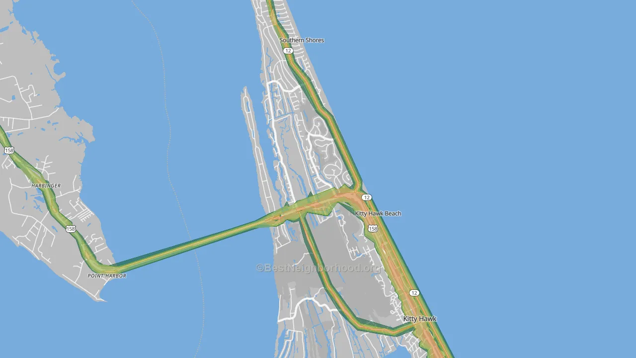 27949, NC Map of Noise Levels in 27949