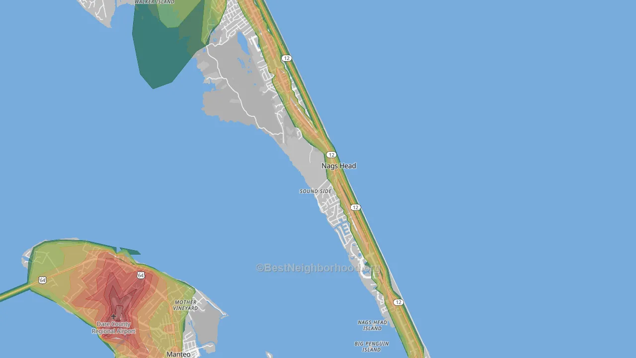 27959, NC Map of Noise Levels in 27959