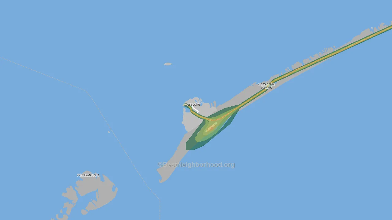 27960, NC Map of Noise Levels in 27960