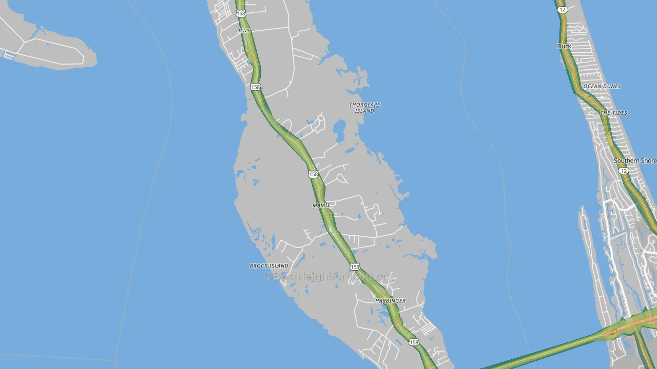 27966, NC Map of Noise Levels in 27966