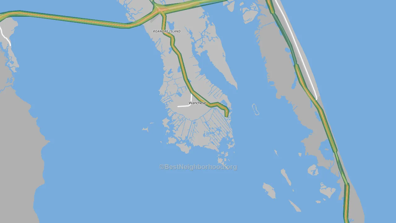 27981, NC Map of Noise Levels in 27981