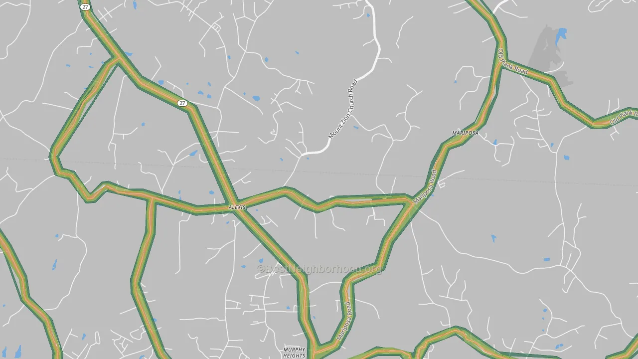 28006, NC Map of Noise Levels in 28006