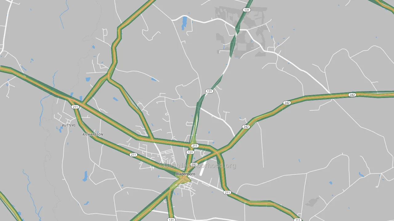 28320, NC Map of Noise Levels in 28320