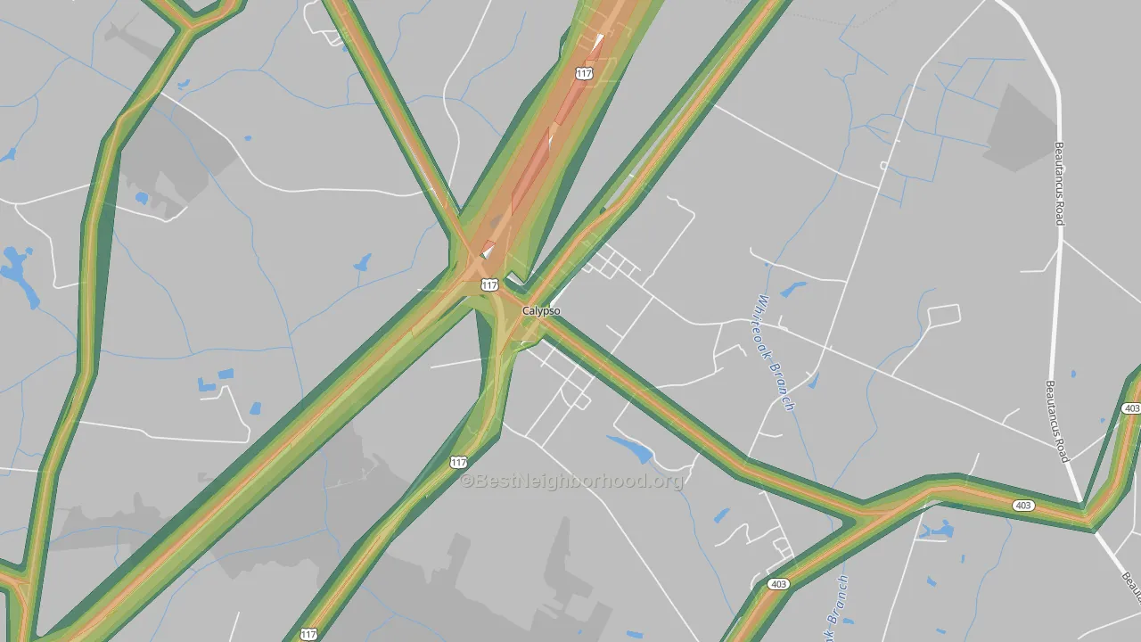 28325, NC Map of Noise Levels in 28325