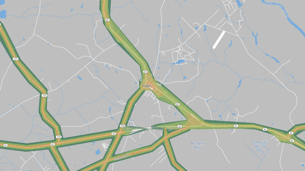 28332, NC Map of Noise Levels in 28332