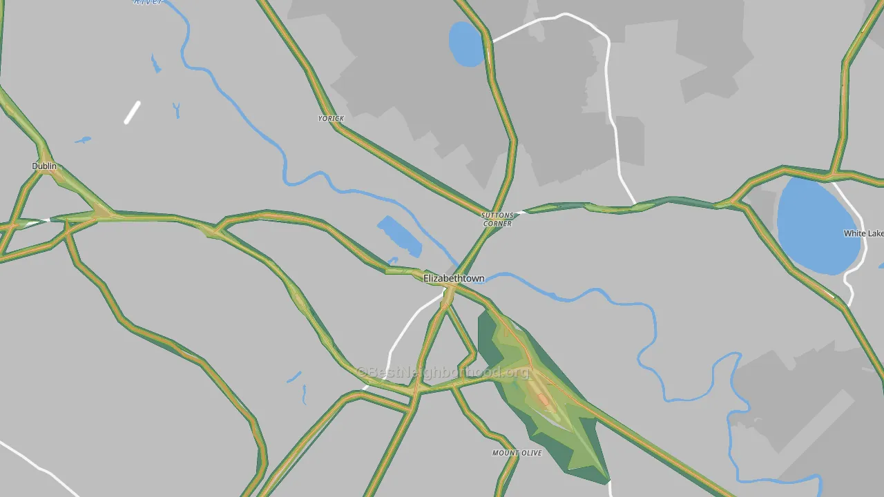 28337, NC Map of Noise Levels in 28337