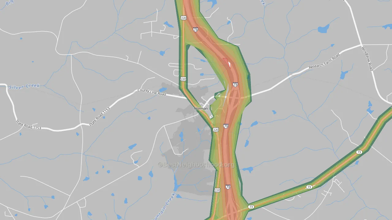 28367, NC Map of Noise Levels in 28367